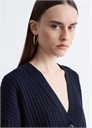 Кардиган из ребристой вязки артикул 1319480002