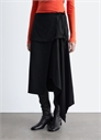 Асимметричная юбка-миди с запахом артикул 1329688001