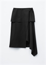 Асимметричная юбка-миди с запахом артикул 1329688001