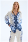 Рубашка из лиоцелла с принтом артикул 1321670001