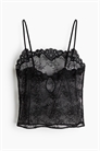 Кружевной топ на бретельках артикул 1297023002