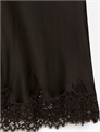 Атласная юбка с кружевными деталями артикул 1317472002