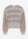 Полосатый свитер из трикотажа артикул 1328592001