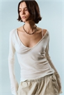 Топ с глубоким V-образным вырезом и длинными рукавами артикул 1327684001