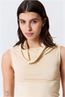 Топ без рукавов с воротником-воронкой артикул 1335803004