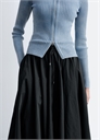 Объемная юбка-миди с завязками артикул 1331277001