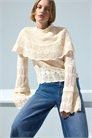 Топ-накидка с кружевным эффектом артикул 1344937001