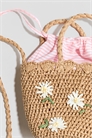 Сумка через плечо с аппликацией из соломы артикул 1326890001