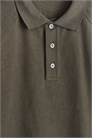 Расслабленная хлопково-льняная рубашка-поло артикул 1319215002