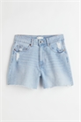 Джинсовые шорты с высокой талией артикул 0865073018