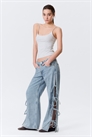 Джинсы Imoo с низкой посадкой, широкими брючинами и бантиком артикул 1325048002