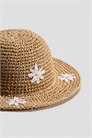 Соломенная шляпа с аппликацией артикул 1313657002