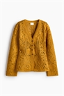 Кардиган с эффектом вязания крючком артикул 1317105002