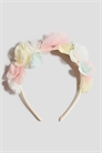 Флоральная аппликация на ободке для волос артикул 1330974001
