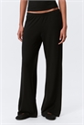 Мягкие брюки с низкой посадкой и расклешенными штанинами артикул 1334973001