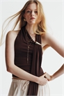 Топ с металлическими деталями и завязками на шее артикул 1347847001