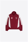Легкая вышитая куртка бордового цвета артикул 155932268