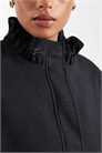 Спортивная куртка с воротником-воронкой и зауженным кроем артикул 154004694