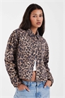Куртка с леопардовым принтом артикул 154134440