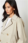 Укороченный тренч с двойной застежкой артикул 152719618