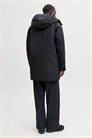 Куртка-парка с капюшоном черного цвета артикул 154819897