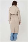 Длинный тренч с двойной застежкой артикул 155550677