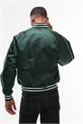 Нейлоновая куртка в стиле «варсити» темно-зеленого цвета артикул 154168307