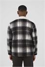 Куртка в клетку с ворсованной отделкой и воротником из шерпы артикул 153063256