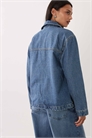 Джинсовая куртка-барн с двусторонним верхом артикул 155638830