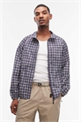Куртка на молнии с клетчатым принтом артикул 155091504