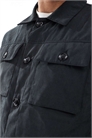 Рубашка-куртка на пуговицах черного цвета артикул 143713864