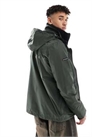 Куртка-ветровка с капюшоном, оливкового цвета, из излишков товаров артикул 143427428