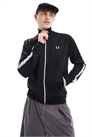 Спортивная куртка с лентой, черного цвета артикул 133267656