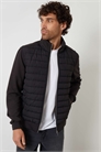 Стеганая гибридная куртка с воротником-воронкой артикул 155059253