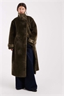Уютное пальто Longline с воротником-воронкой артикул 144208543