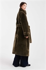 Уютное пальто Longline с воротником-воронкой артикул 144208543
