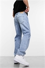 Джинсы с прямым кроем и светлым оттенком артикул 129613774