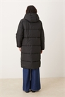 Длинная пуховик с капюшоном артикул 148407890