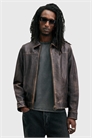Куртка на молнии из промытой кожи Alkan артикул 145573231