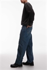 Рабочие джинсы свободного кроя с зауженными штанинами артикул 154148708