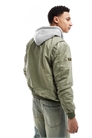 Военная куртка-бомбер ma1 в вымытом оливково-зеленом цвете артикул 143730667