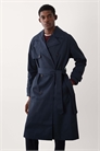 Тренч свободного кроя артикул 153756178