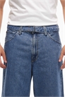 Шорты из джинсовой ткани с широкими брючинами длиной 3/4 артикул 142116367