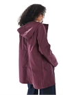 Дождевая куртка с капюшоном и покрытием, бордового цвета артикул 148029821