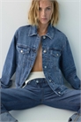 Джинсовая куртка в стиле «тракер» артикул 156230143