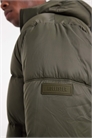 Пуховик средней плотности с капюшоном артикул 151967595