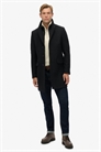 Индивидуально сшитый городской пальто 2 в 1 черного цвета артикул 153540901
