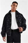 Бомбер с жаккардовым узором артикул 149966227