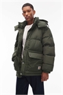 Водоотталкивающая куртка-пуховик из брента со съемным капюшоном артикул 148713552