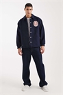 Куртка-коуч из плотной шерстяной смеси с вышитым логотипом в виде нашивки артикул 152560410